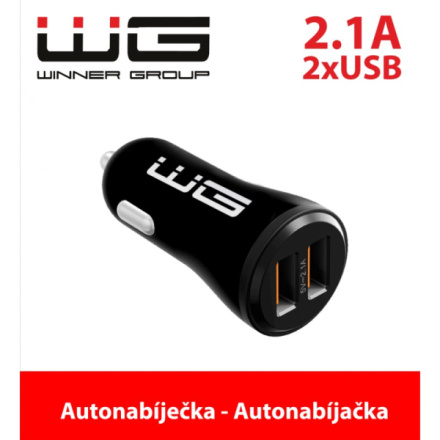 Autonabíječka WINNER 2xUSB - 5V 2.1A (Černá) 0591194092831