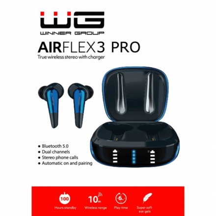 Winner Bluetooth sluchátka WG AirFlex 3 Pro (Modrá) 0591194103902