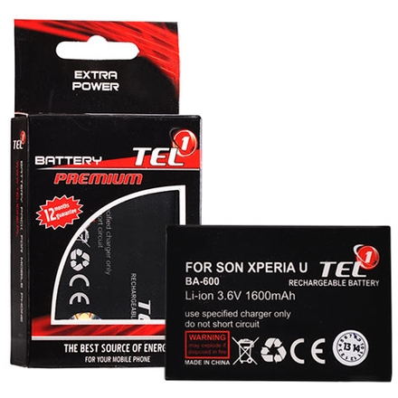 SCcom BATERIE Tel1 SONY Xperia U/St25i (BA-600) 1600mAh Li-ion - neoriginální 13598