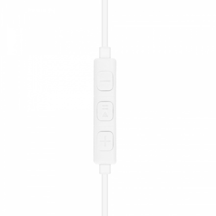 Sluchátka HR-ME25 MEGA BASS 8-pin (nahrazuji sluchátka pro Apple iPhone) bílá 45817