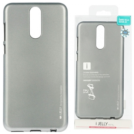 POUZDRO MERCURY i-JELLY METAL CASE HUAWEI MATE 10 LITE šedá