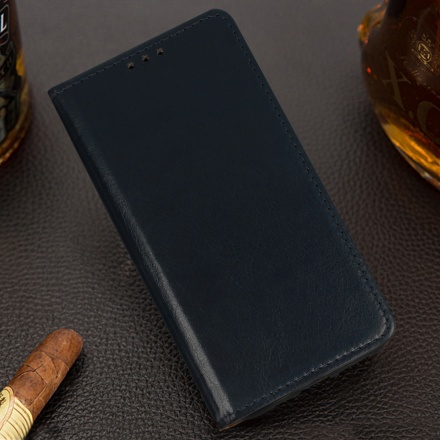 Pouzdro horizontální BOOK SPECIAL Xiaomi Redmi Note 9T 5G modrá (pravá italská kůže) 5150172003