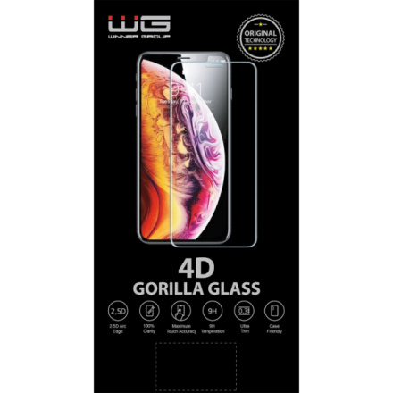 Tvrzené sklo 4D Winner GORILLA GLASS 9H Xiaomi Redmi Note 13 Pro 5G / Note 13 4G černá, 12106