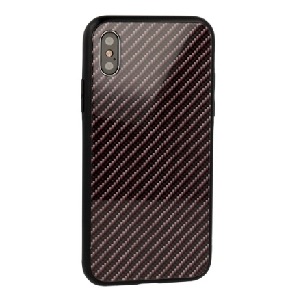 Pouzdro Carbon Glass Case - Huawei P Smart (2019) tmavě šedá 55834