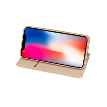 Pouzdro Telone Smart Book MAGNET - HUAWEI P40 Lite E ZLATÁ 745796521