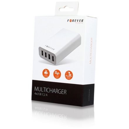 Univerzální nabíječka síťová Forever 4xUSB 7A 75619