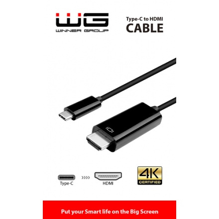 Winner USB-C-HDMI kabel 3,05 m, černá 8591194093784