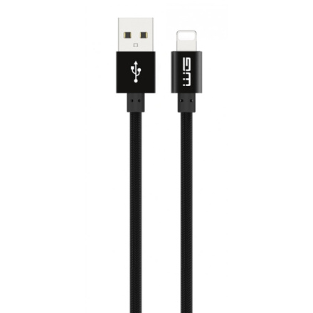 Datový kabel WG Lightning MFI-USB-20cm (Černý) 8587