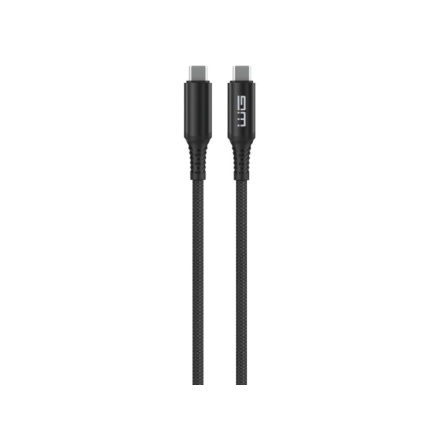 Datový kabel WG 240W Type C-Type C 1m (Černý) , 12018