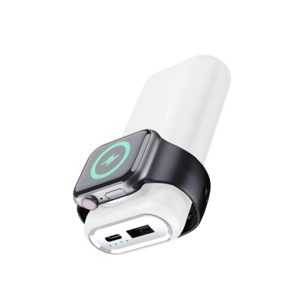 Powerbank 10000 mAh s nabíjecím slotem na Apple Watch/white 12901