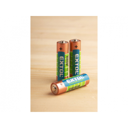 baterie alkalické, 4ks, 1,5V AAA (LR03) 42010