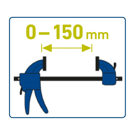 svěrka rychloupínací, 150mm, 165-300mm 715521