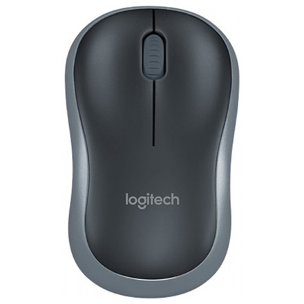 Logitech M185 nano/Kancelářská/Optická/Bezdrátová USB/Šedá, 910-002235