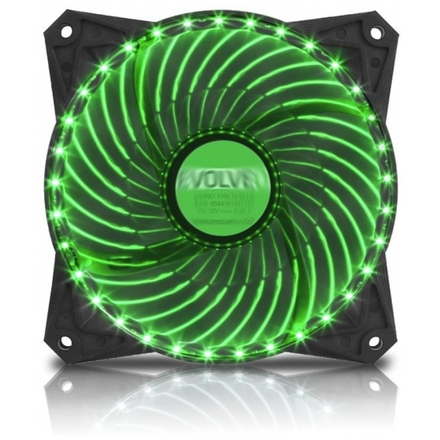 EVOLVEO ventilátor 120mm, LED 33 bodů, zelený, FAN12GR33
