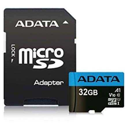Adata/micro SDHC/32GB/100MBps/UHS-I U1 / Class 10/+ Adaptér, AUSDH32GUICL10A1-RA1