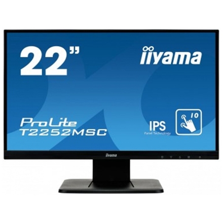 22" LCD iiyama T2252MSC-B1 -IPS, FullHD, repro, VGA, HDMI, DisplayPort, USB, kapacitní multidotykový, T2252MSC-B1