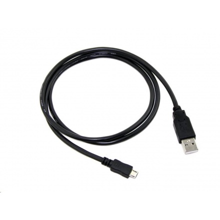 Kabel C-TECH USB 2.0 AM/Micro, 1m, černý, CB-USB2M-10B