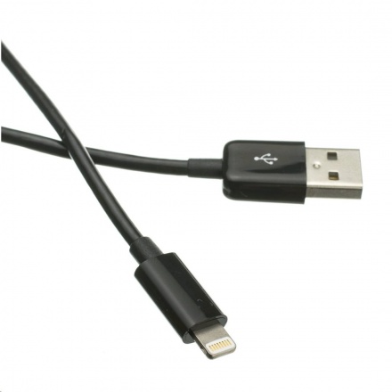 Kabel C-TECH USB 2.0 Lightning (IP5 a vyšší) nabíjecí a synchronizační kabel, 2m, černý, CB-APL-20B