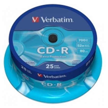 VERBATIM CD-R(25-Pack)Spindl/52x/700MB, 43432