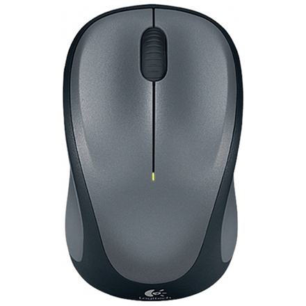 Logitech M235/Cestovní/Optická/1 000 DPI/Bezdrátová USB/Šedá, 910-002201