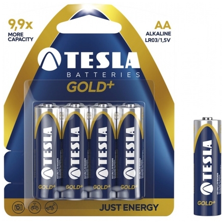 TESLA - baterie AA GOLD+, 4ks, LR06, 12060423