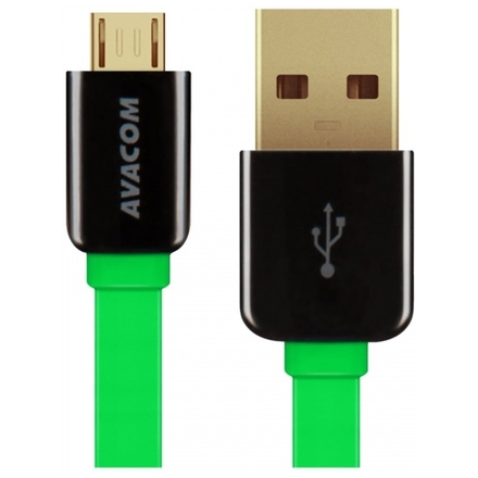 Kabel AVACOM MIC-120G USB - Micro USB, 120cm, zelená, DCUS-MIC-120G