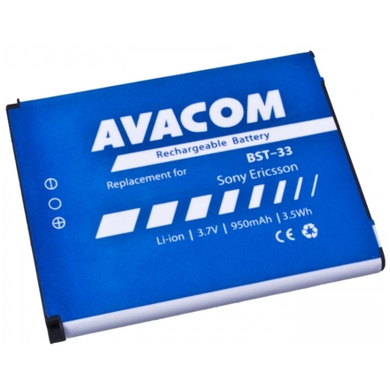 Baterie AVACOM GSSE-W900-S950A do mobilu Sony Ericsson K550i, K800, W900i Li-Ion 3,7V 950mAh (náhrad, GSSE-W900-S950A