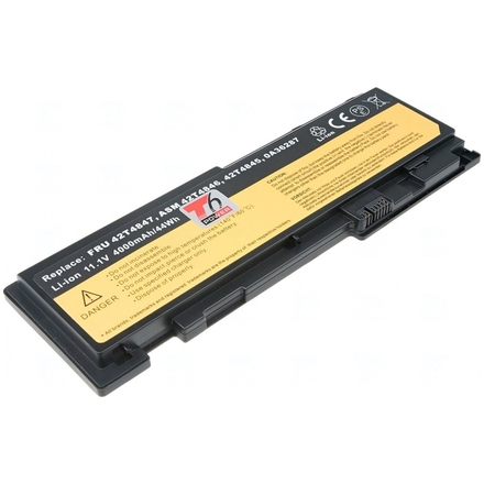 Baterie T6 Power Lenovo ThinkPad T420s, ThinkPad T430s, 4000mAh, 44Wh, 6cell, NBIB0103 - neoriginální