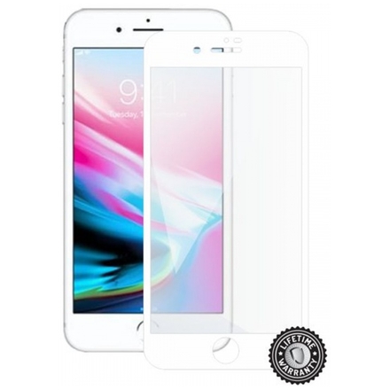 Screenshield APPLE iPhone 8 Plus Tempered Glass Protection (full COVER white), APP-TG3DWIPH8P-D