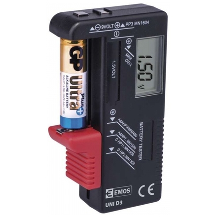 EMOS Digitální tester baterií UNI D3, 2203003000