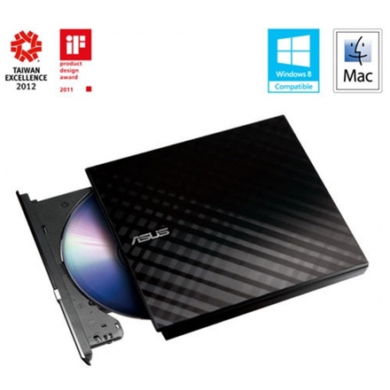 ASUS SDRW-08D2S-U LITE Black externí + soft, 90-DQ0435-UA221KZ