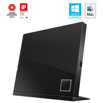 ASUS SBC-06D2X-U černá slim Bluray USB-A, 90-DT00205-UA219KZ