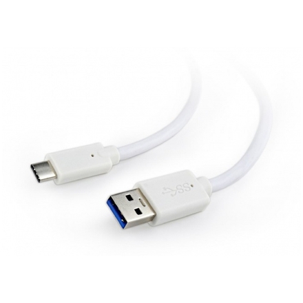 GEMBIRD Kabel CABLEXPERT USB 3.0 A - USB-C M/M, 1m, bílý, CCP-USB3-AMCM-1M-W