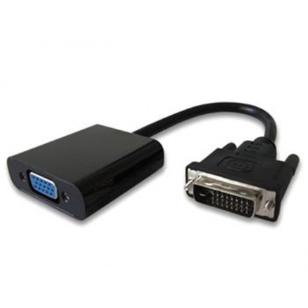 PremiumCord převodník DVI-D na VGA s krátkým kabelem - černý, khcon-22