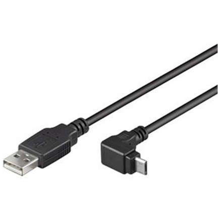 PremiumCord Kabel micro USB 2.0, A-B, 90°, 3m, ku2m3f-90