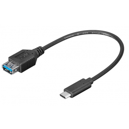 PremiumCord Adaptér USB-C (M) - USB 3.0 A (F), 0,2 m, kur31-01