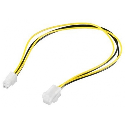 PremiumCord kabel napájecí prodluž. P4(4piny) 34cm, KN-17