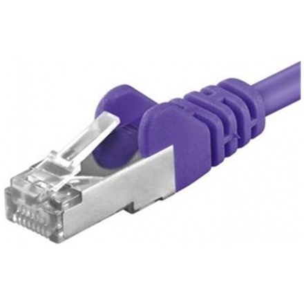 Premiumcord Patch kabel CAT6a S-FTP, RJ45-RJ45, AWG 26/7 2m, fialová, sp6asftp020V