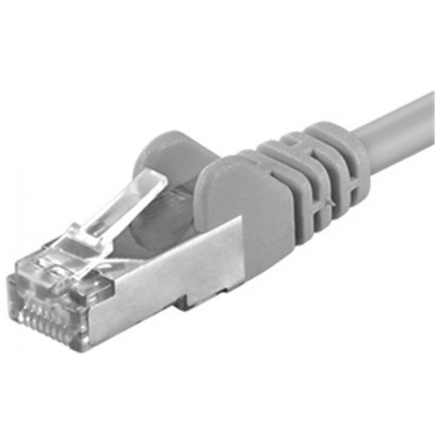 Premiumcord Patch kabel CAT6a S-FTP, RJ45-RJ45, AWG 26/7 1m, šedá, sp6asftp010