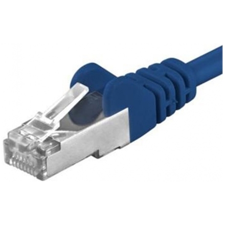 Premiumcord Patch kabel CAT6a S-FTP, RJ45-RJ45, AWG 26/7 1m, modrá, sp6asftp010B