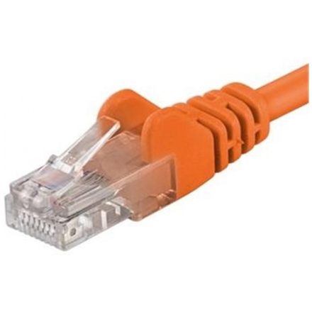 PremiumCord Patch kabel UTP RJ45-RJ45 Cat 5e 0.25m, oranžová, sputp002E