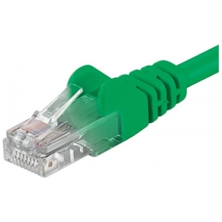 PREMIUMCORD Patch kabel UTP RJ45-RJ45 level 5e 0.25m, zelená, sputp002G