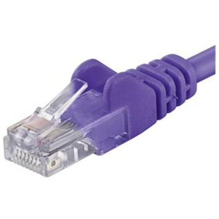 PREMIUMCORD Patch kabel UTP RJ45-RJ45 level 5e 0.5m, fialová, sputp005V