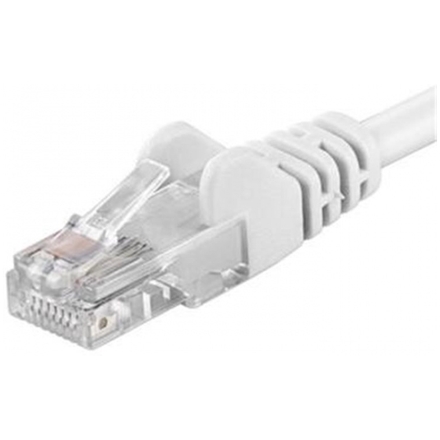 PREMIUMCORD Patch kabel UTP RJ45-RJ45 level CAT6, 1m, bílá, sp6utp010W