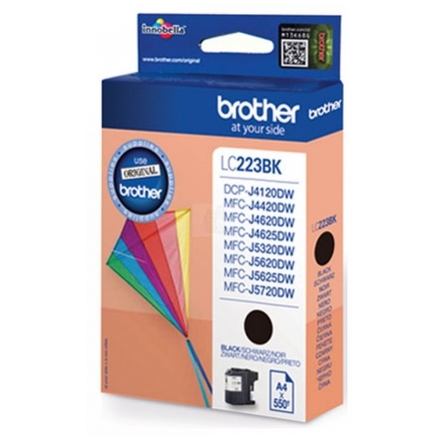 BROTHER LC-223BK (inkoust black, 600 str.), LC223BK - originální