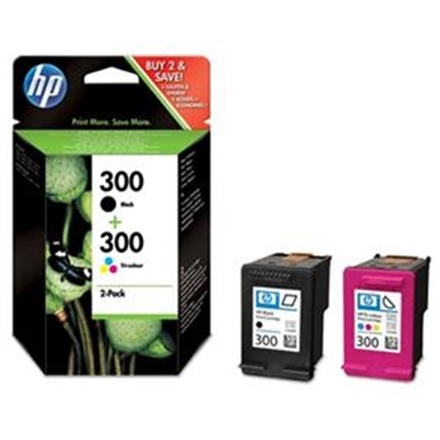 HP 300 - combo pack (černá, 3barevná), CN637EE, CN637EE - originální