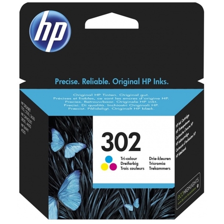 HP 302 3barevná kazeta, F6U65AE, F6U65AE - originální