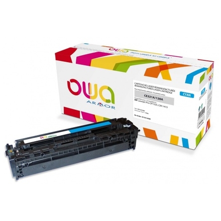 OWA Armor toner kompatibilní s HP CE321A, 1300st, modrá/cyan, K15414OW