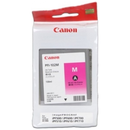 CANON INK PFI-102 MAGENTA iPF-500, 600, 700, CF0897B001 - originální