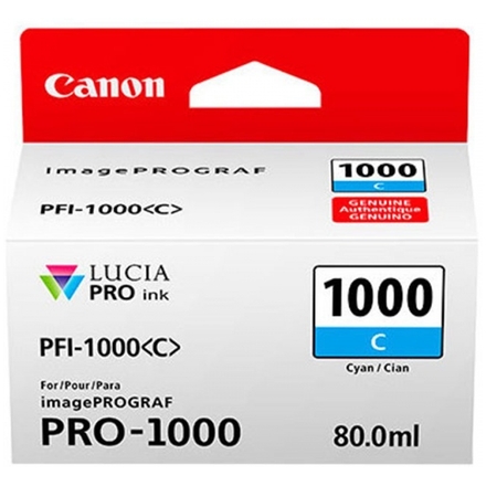 Canon PFI-1000 C, azurový, 0547C001 - originální